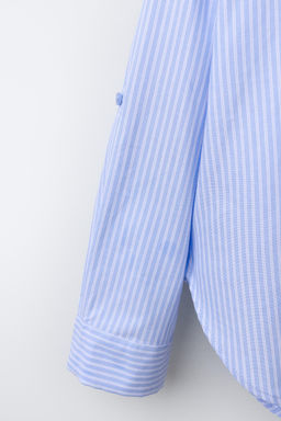 STRIPED SHIRT WITH CONTRAST RIB NECK T-SHIRT PACK - Zara фото 6