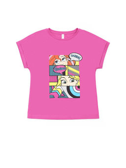 CONTE Ярко-розовая футболка с рисунками по лицензии Disney LD 2011 shocking pink