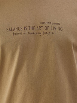 Bisiklet Yaka K?sa Kollu Bask?l? Penye Erkek Ti??rt