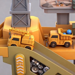 Парковка "Спец паркинг" (свет, звук) в коробке