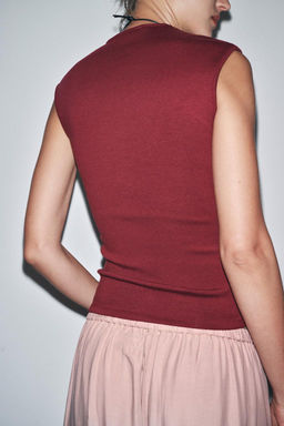 STRETCH RIB T-SHIRT - Zara фото 15