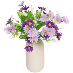 Цена за 2 шт. Искусственные цветы "Ромашки" 29см 28 цветков сиреневые