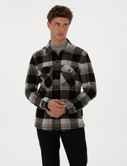 Siyah Comfort Fit Oduncu Uzun Kollu G_mlek - Pierre cardin фото 3