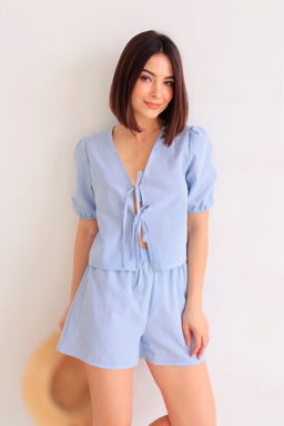 Martichelli Костюм в клетку голубой  фото 5