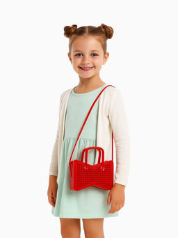 Сумка детская для девочки без застёжки, красная