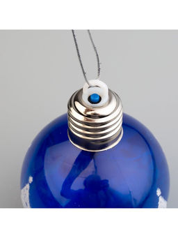 Набор ёлочных шаров «Зимний пейзаж», 2 шт, d=8 см, 1 LED, от батареек, свечение RGB