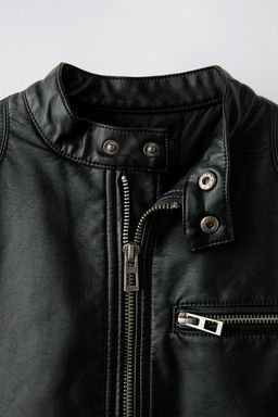 FAUX LEATHER BIKER JACKET - Zara фото 3