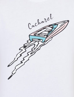 Белая облегающая футболка - Cacharel фото 7