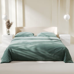 Постельное бельё Этель Дуэт Mint stripes 143х215 см-2шт, 220х240см, 70х70см-2шт, 100% хлопок, поплин  фото 10