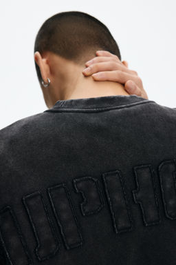 Sudadera con efecto lavado Oversized Fit - H&m фото 3
