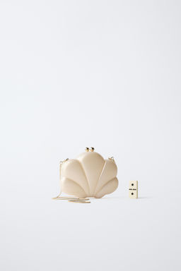 BOLSO FLOR / Blanco Crudo - Zara фото 6