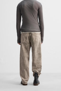 RELAXED STRAIGHT FIT JEANS - Zara фото 3