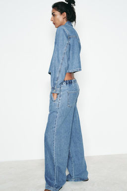 Z1975 HIGH-WAIST WIDE-LEG JOGGER JEANS - Zara фото 15