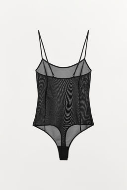 BODY TIRANTES CON POLIAMIDA / Negro - Zara фото 5