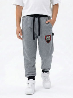 Брюки для мальчика штаны спортивные 22-0513 графит меланж