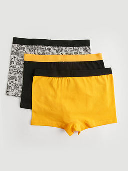 Bask?l? Erkek ?ocuk Boxer 3l? - Waikiki фото 2