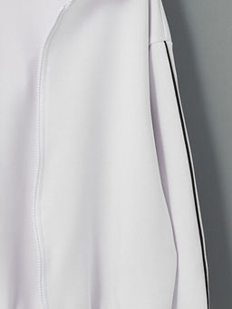 Kap??onlu K?z ?ocuk Fermuarl? Sweatshirt