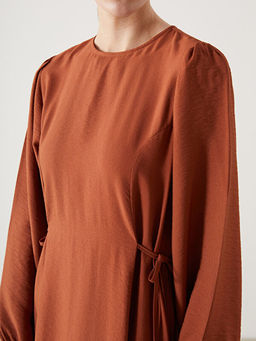 Bisiklet Yaka Elbise