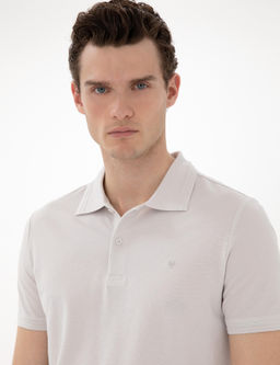 A__k Gri Slim Fit %100 Pamuk Polo Yaka Basic Ti__rt - Pierre cardin фото 2