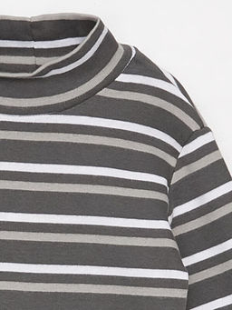 Bal?k?? Yaka Uzun Kollu ?izgili Erkek Bebek Ti??rt - Waikiki фото 2