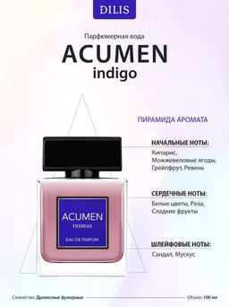 Dilis ACUMEN Indigo Парфюмерная вода для мужчин 100 мл  фото 2
