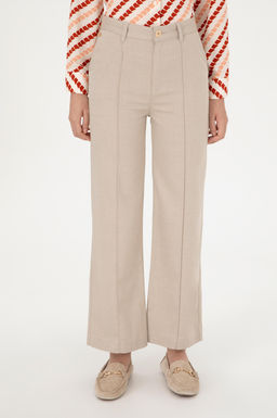 Kad_n Kum Straight Fit Kanvas Pantolon