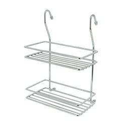 _Полка 2-х ярусная на рейлинг прямоугольная арт. P280037