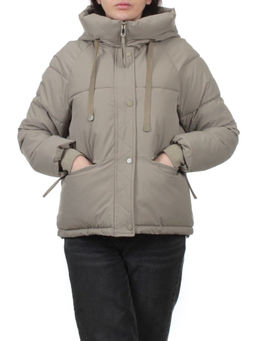 A2301 KHAKI Куртка зимняя женская (150 гр. холлофайбер) - Фабричный китай фото 3