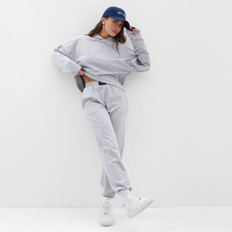 Костюм женский спортивный (толстовка и брюки) MIST, размер 44-46, серый