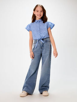 ACOOLA / Блузка детская для девочек Landing синий фото 2