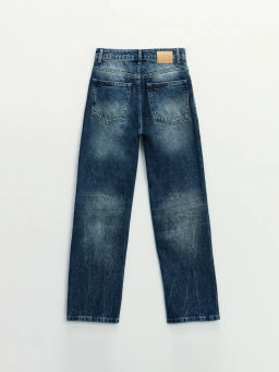 Джинсы straight с высокой посадкой регулярной длины / Zarina