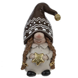 Фигурка декоративная "Гном", L8 W7 H15,5 см, 2в.