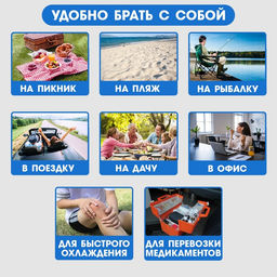 Набор аккумуляторов холода - гелевый хладоэлемент для термосумки "Мастер К.", 2 шт. по 900 мл