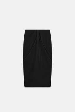 FALDA MIDI PLIEGUES / Negro - Zara фото 3