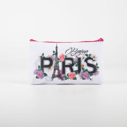 Косметичка на молнии, цвет белый