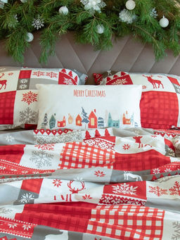 Постельное бельё 1.5-спальное «Этель» New Year's patchwork, бязь