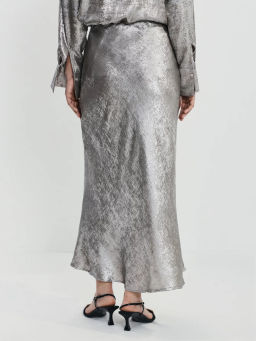 Юбка макси из блестящей ткани / Zarina
