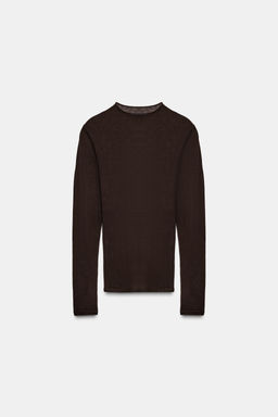 EXTRA FINE WOOL AND SILK TOP - Zara фото 3