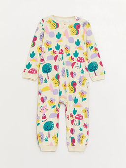 Bisiklet Yaka Bask?l? K?z Bebek Tulum 2li - Waikiki фото 3