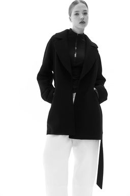 Abrigo de fieltro con cinturon - H&m фото 2