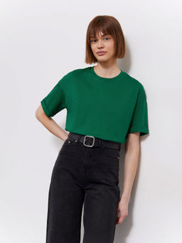 ЕМКА / Трикотажная футболка со спущенным плечом - Emka фото 2