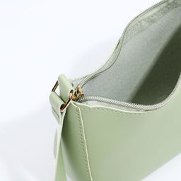 Сумка-багет на молнии, цвет мятный - Simaland фото 5