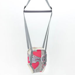 Прыгунки №1, 2в1 Розовые сердечки (прыгунки, качели, тарзанка) - Крошка я фото 2