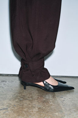 ZW COLLECTION CARGO TROUSERS WITH PLEATS - Zara фото 4