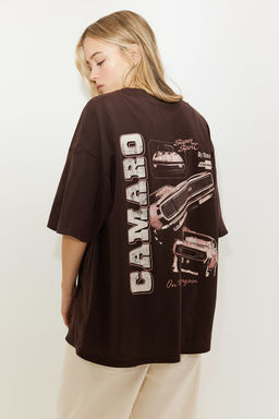 Camiseta oversize con motivo estampado - H&m фото 4
