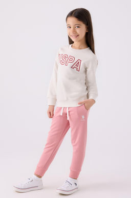 Пижамный комплект с камнями для девочки Неожиданная скидка в корзине - U.s. polo assn фото 3