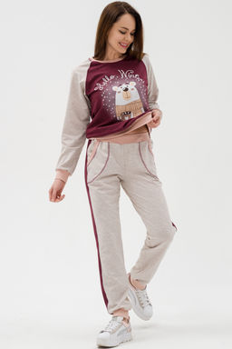 Костюм женский из футера Гамми бордо - Амадэль фото 17