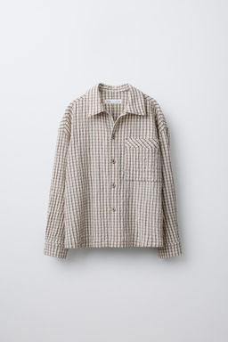 TEXTURED CHECK SHIRT