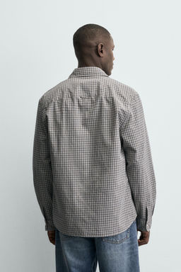 CHECK SHIRT WITH POCKETS - Zara фото 4