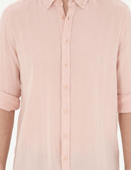 A__k Pembe Regular Fit Uzun Kollu G_mlek